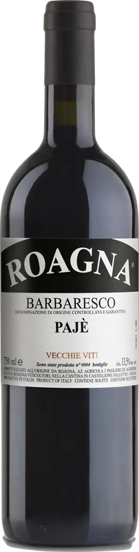 Barbaresco DOCG Paje Vecchie Viti Roagna
