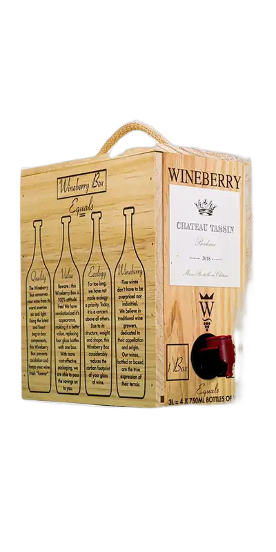 Ch. Tassin, Bordeaux Blanc, Wineberry Bag in Box