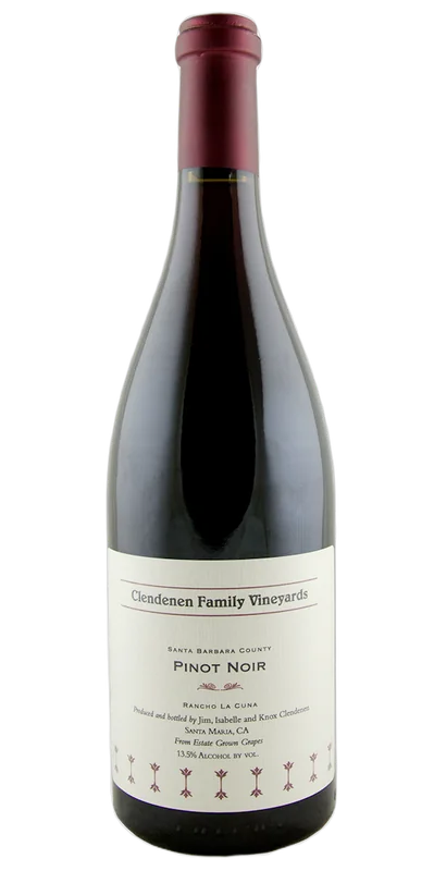 Clendenen Family Vineyards, Pinot Noir, Rancho La Cuna Vineyard